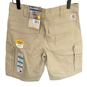 NWT MENS CARHARTT RELAXED FIT RUGGED FLEX RIGBY CARGO SHORT
